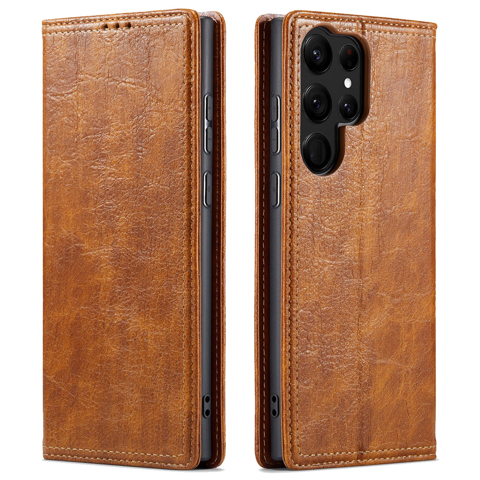 For Samsung Galaxy S23 Ultra Anti-scratch Tree Texture Phone Cover Leather Stand Wallet Phone Case For Samsung Galaxy S23 Ultra Anti-scratch Tree Texture Phone Cover Leather Stand Wallet Phone Case
